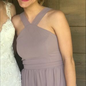 AIR OF ROMANCE TAUPE MAXI DRESS
